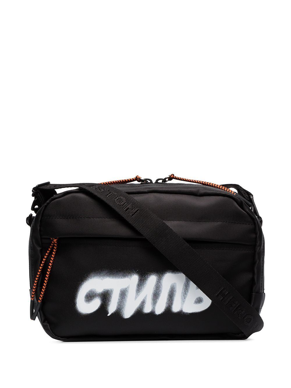 HERON PRESTON CTNMB spray print belt bag Black - Maison De Fashion 