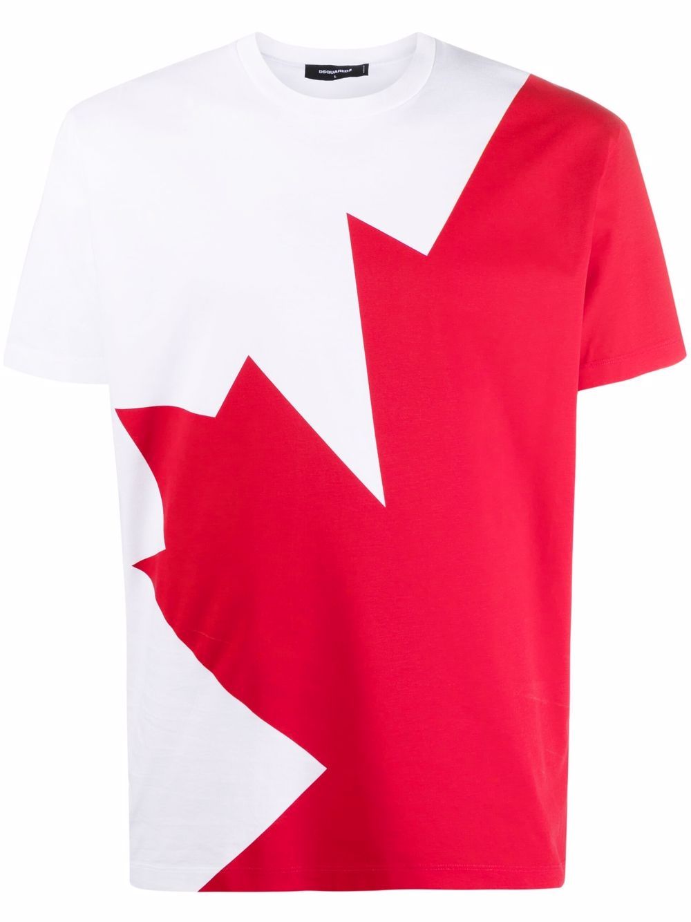 Dsquared2 White Maple Leaf Logo T-Shirt | Junior Couture