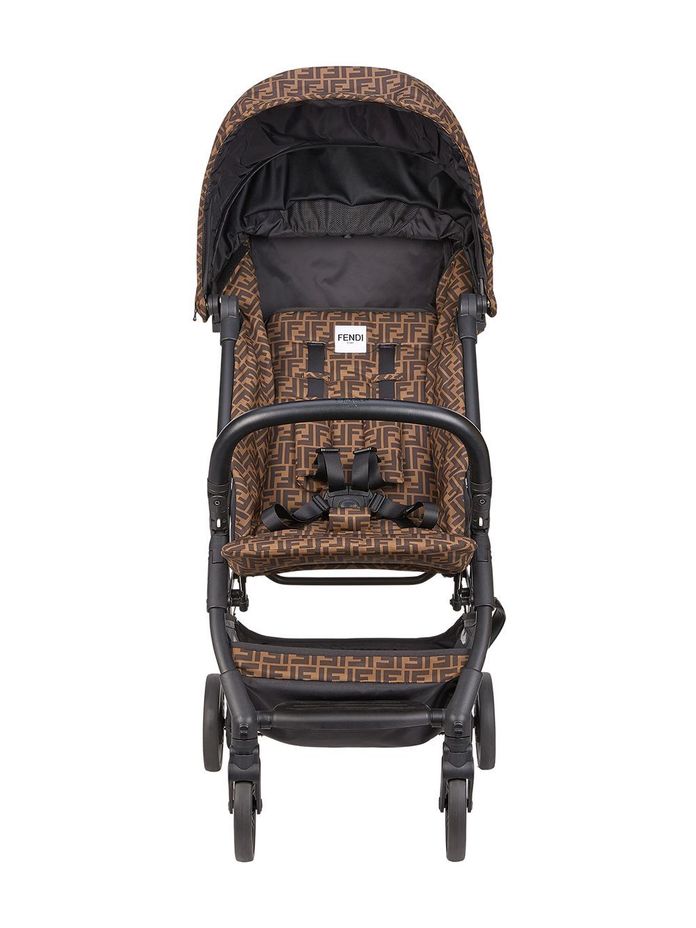 FENDI KIDS Bunx FF-motif stroller Brown - MAISONDEFASHION.COM