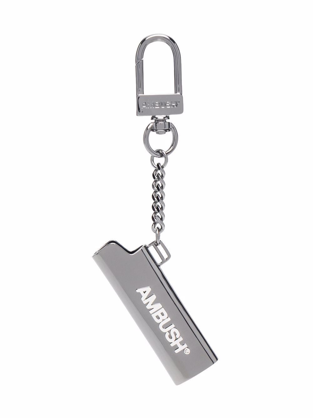 AMBUSH AW21 Logo Lighter Key Chain Black - MAISONDEFASHION.COM