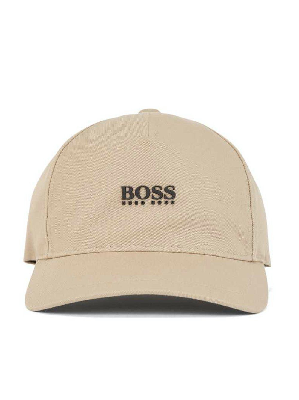 BOSS Logo Print Cap Beige - MAISONDEFASHION.COM