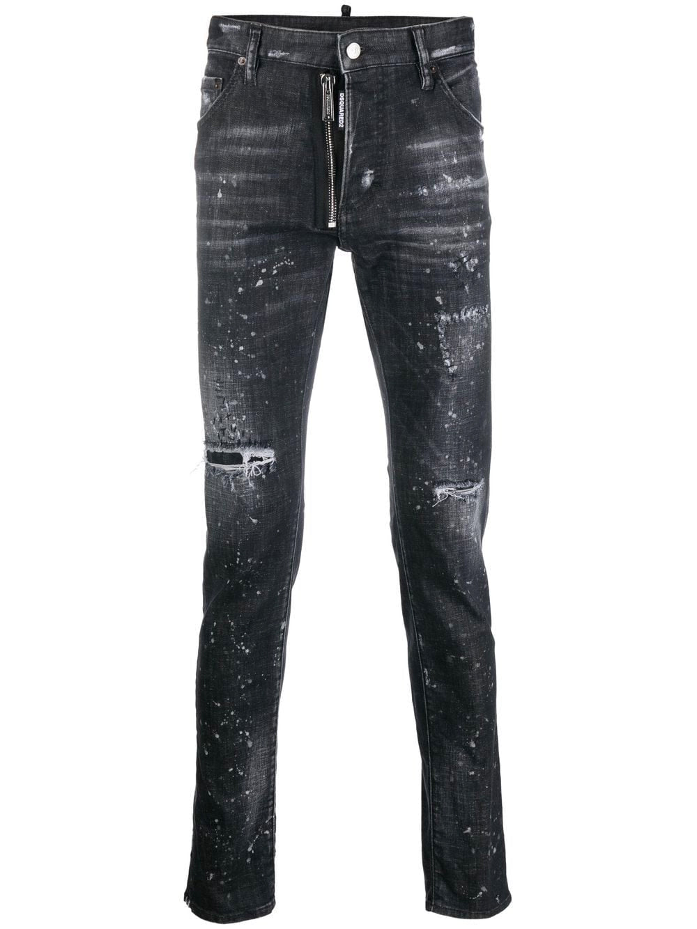 DSQUARED2 Distressed 5 Pocket Denim Jeans - MAISONDEFASHION.COM