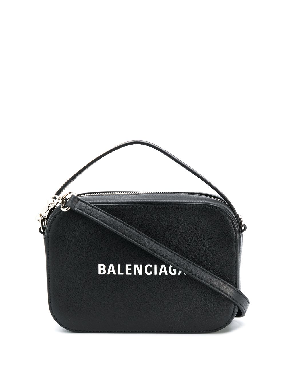 BALENCIAGA "XS" Logo Camera Bag Black - MAISONDEFASHION.COM