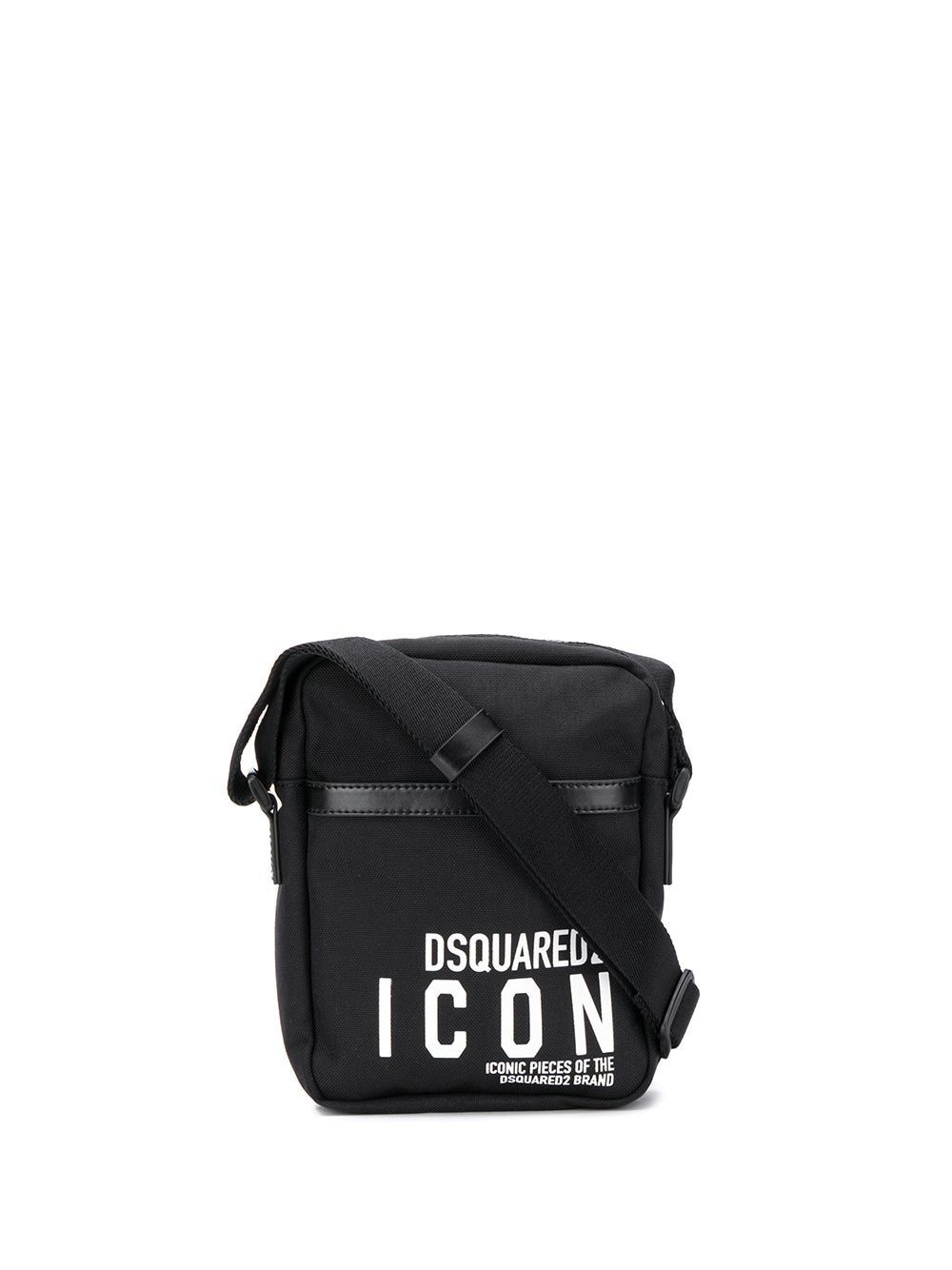 DSQUARED2 Black Icon Logo Crossbody Bag Black - Maison De Fashion 