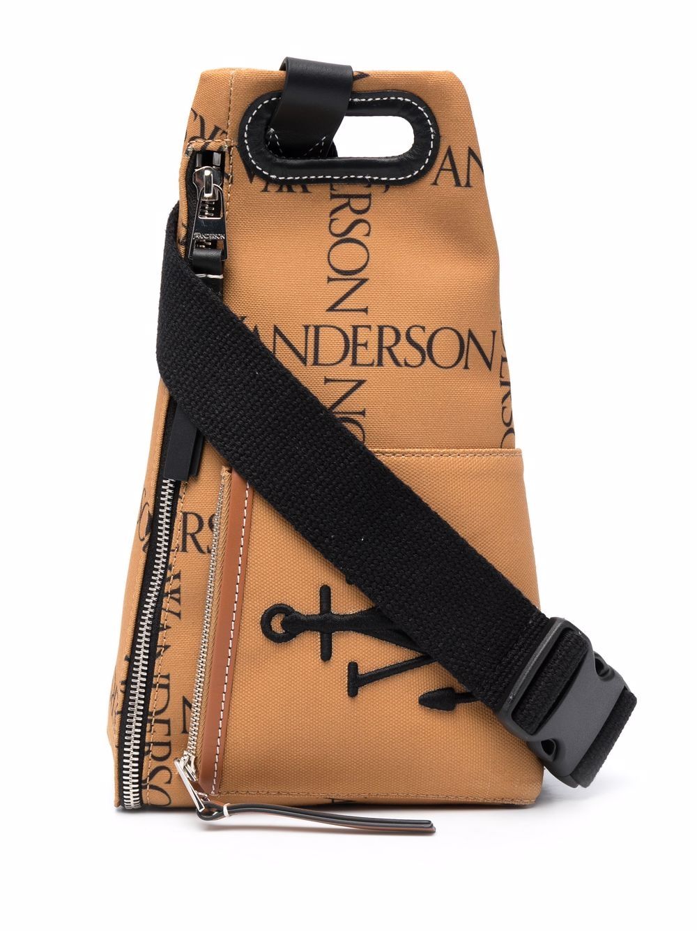JW ANDERSON Anchor Logo Crossbody Bag Brown - MAISONDEFASHION.COM