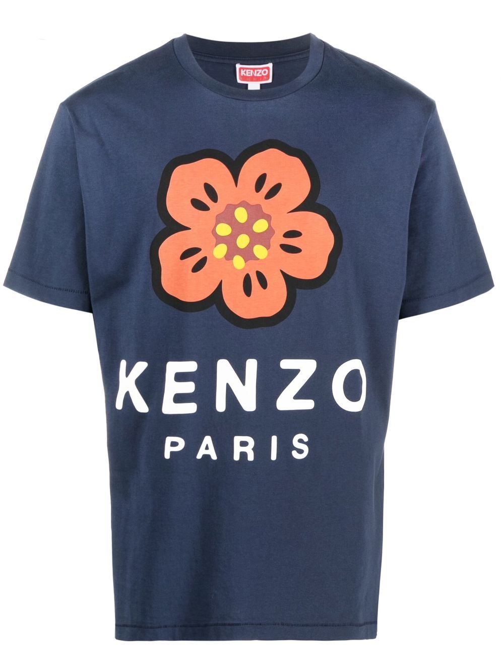 KENZO Boke Flower T-Shirt Navy - MAISONDEFASHION.COM