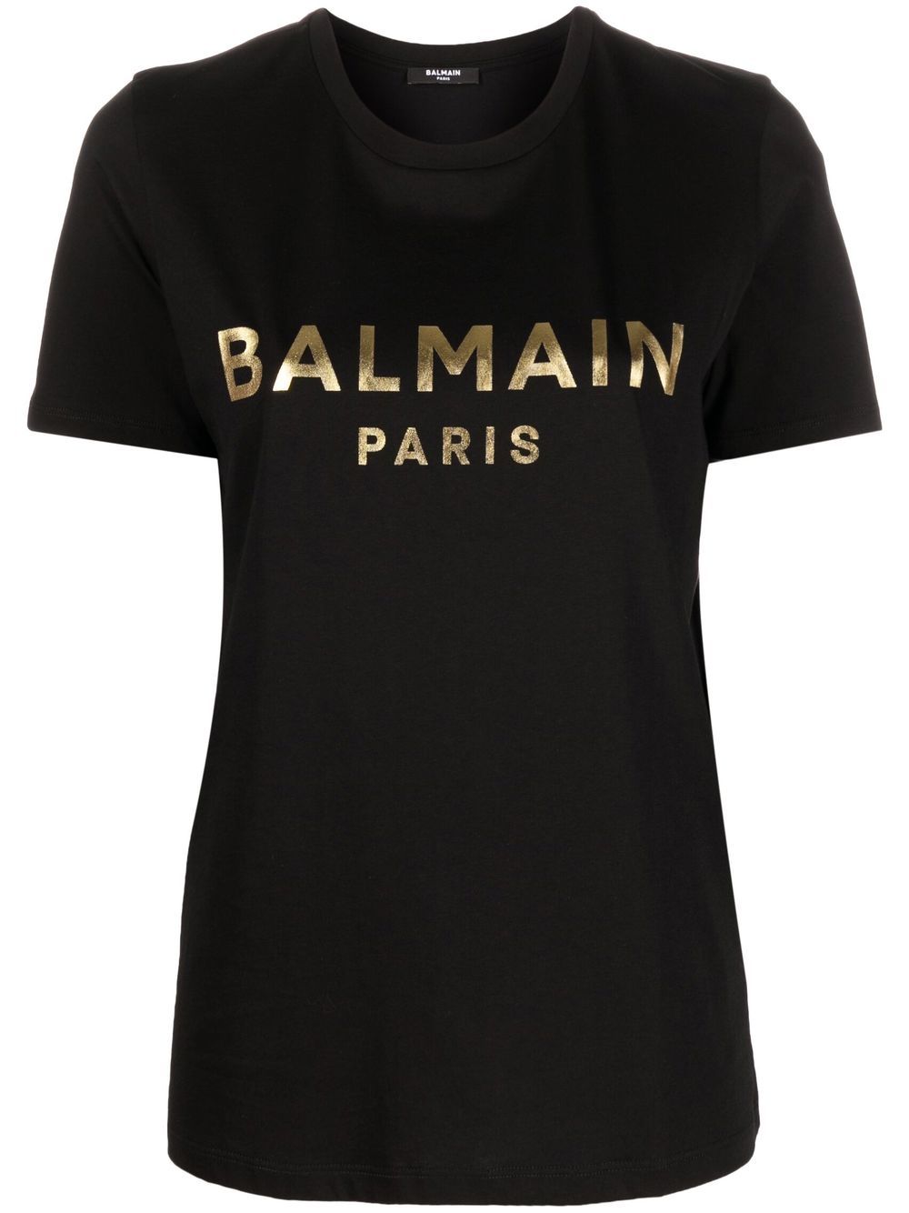 BALMAIN Logo-print T-shirt Black - MAISONDEFASHION.COM