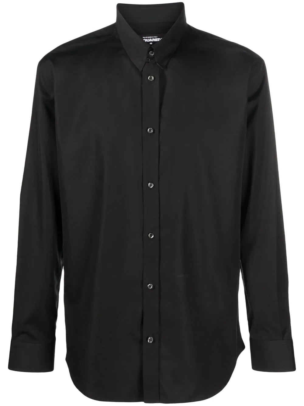 DSQUARED2 Logo Detail Button Shirt Black - MAISONDEFASHION.COM