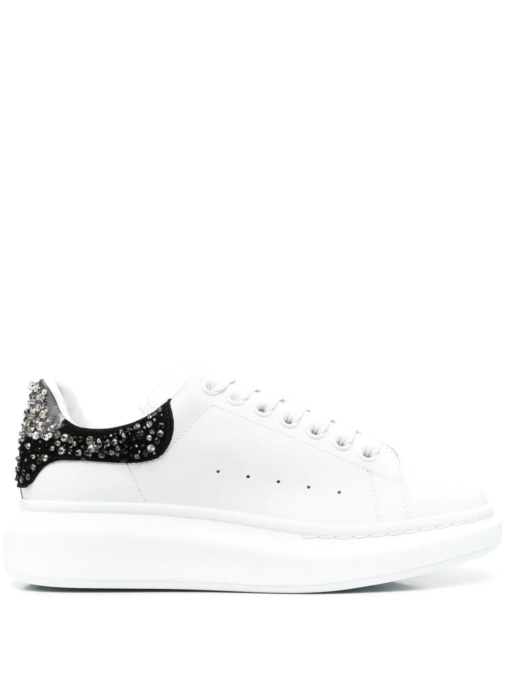 Alexander McQueen Emb Oversized Low Top Sneakers White - MAISONDEFASHION.COM