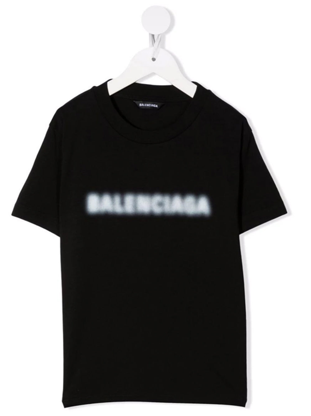 BALENCIAGA KIDS Blurry Logo T-Shirt Black – MAISONDEFASHION.COM