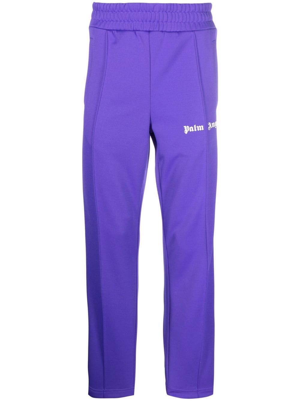 PALM ANGELS Classic Logo Track Pants Purple/White - MAISONDEFASHION.COM