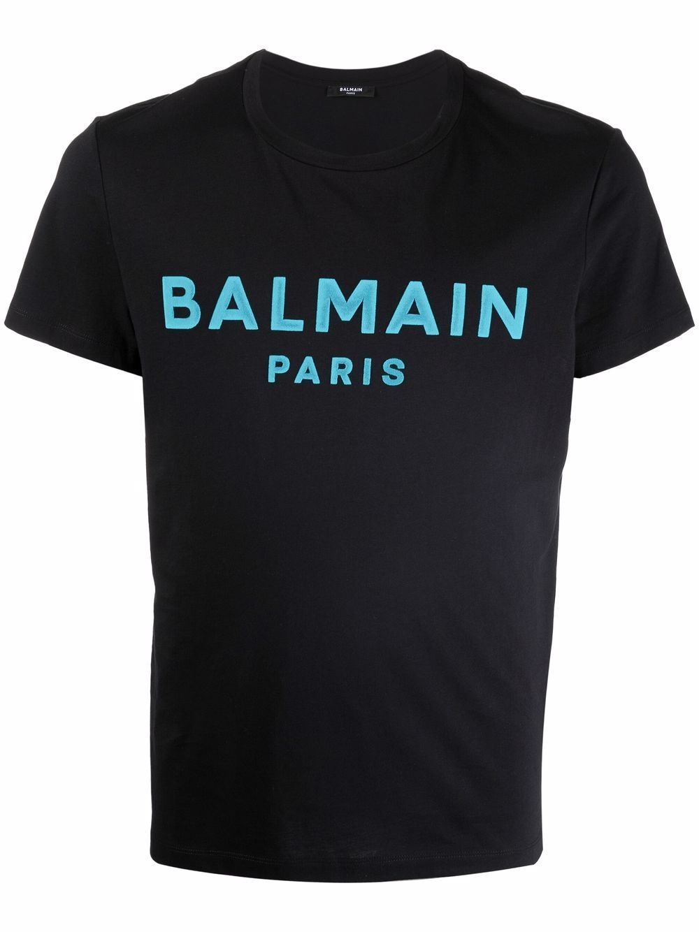 BALMAIN Logo-print short-sleeve T-shirt Black - MAISONDEFASHION.COM