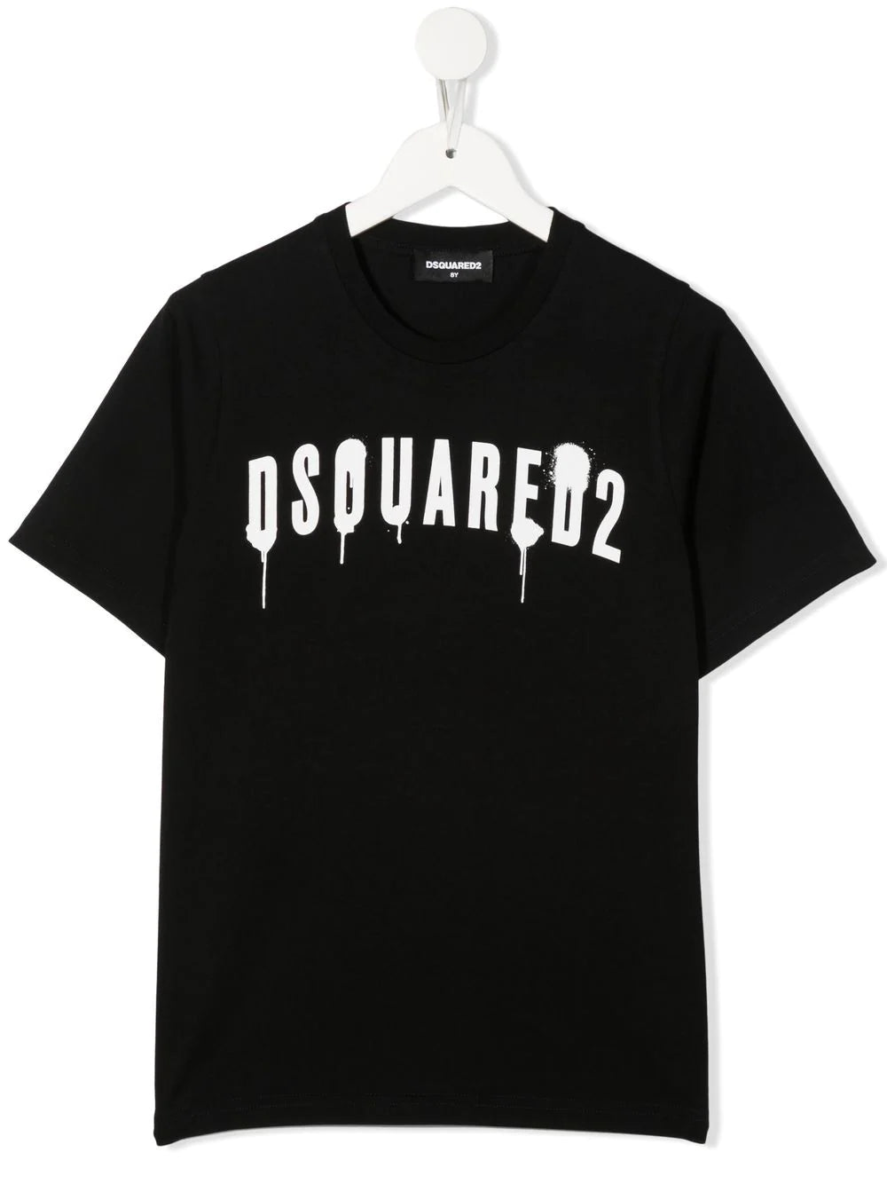 DSQUARED2 KIDS Logo Print Relax T-Shirt Black - MAISONDEFASHION.COM
