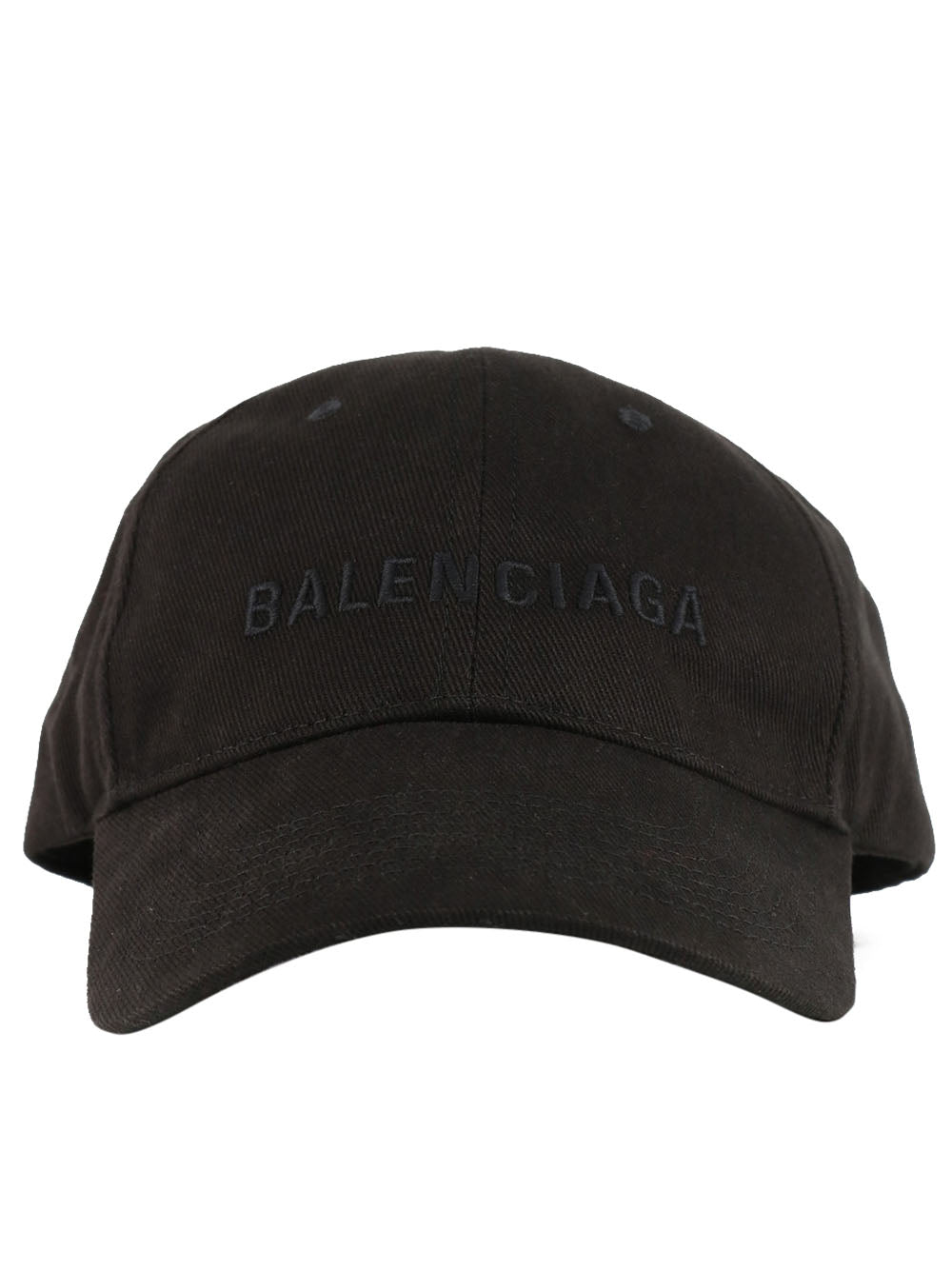 BALENCIAGA Logo Cap Black - MAISONDEFASHION.COM