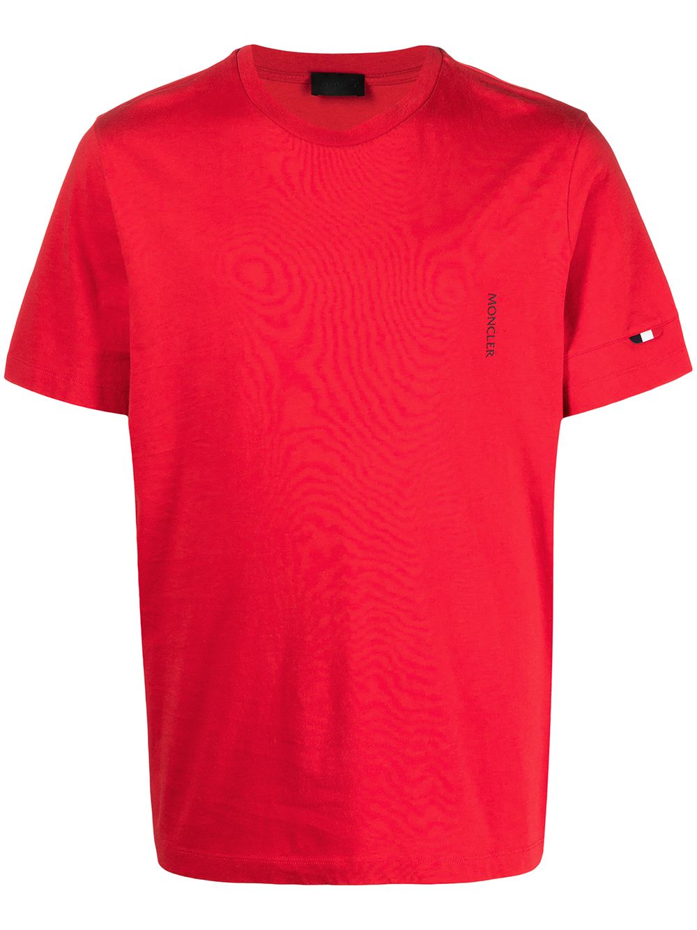 MONCLER Logo T-Shirt Red - MAISONDEFASHION.COM