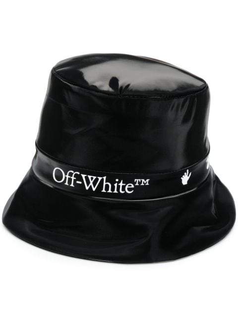 OFF-WHITE Logo Rain Hat Black - Maison De Fashion 