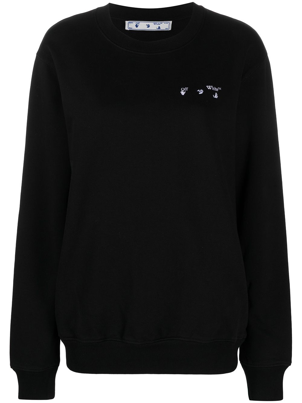 OFF-WHITE WOMEN Liquid Melt Arrow sweatshirt Black - MAISONDEFASHION.COM