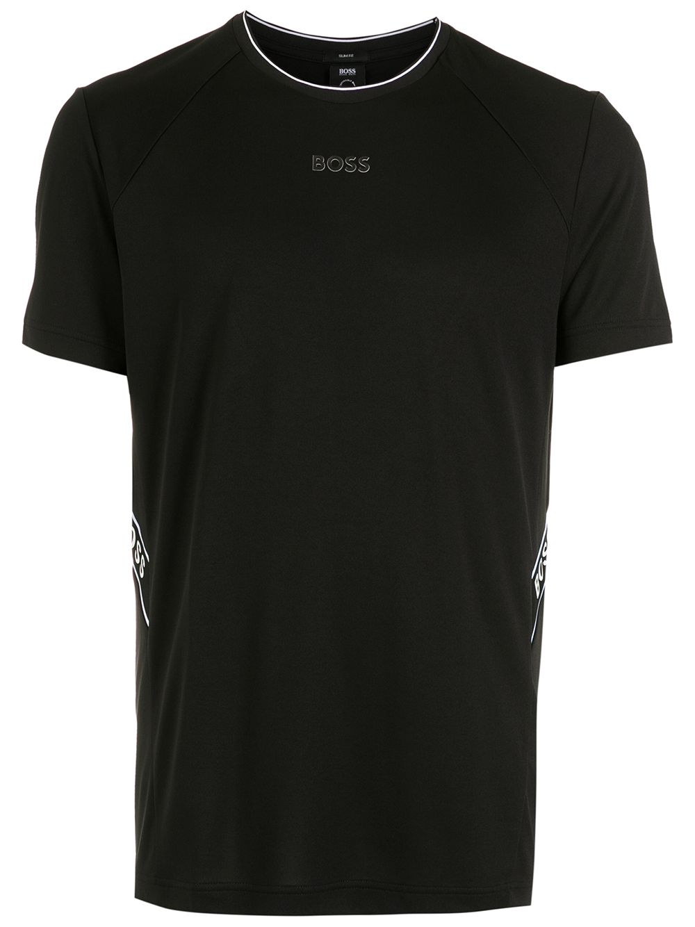 BOSS Logo Print T-Shirt Black - MAISONDEFASHION.COM