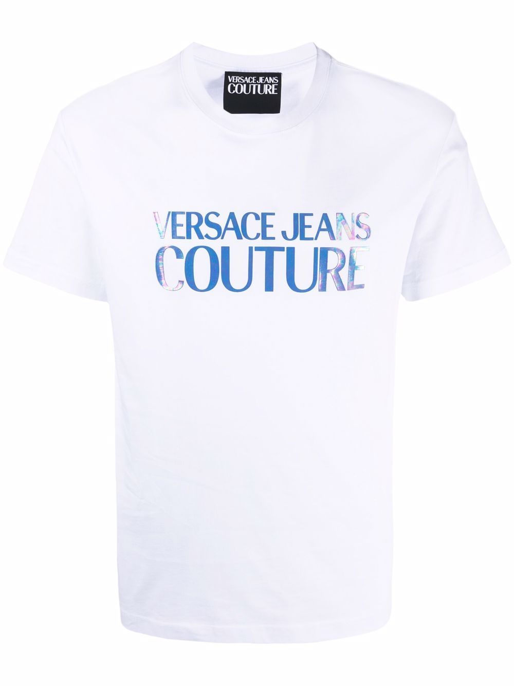 VERSACE Logo Print T-Shirt White - MAISONDEFASHION.COM