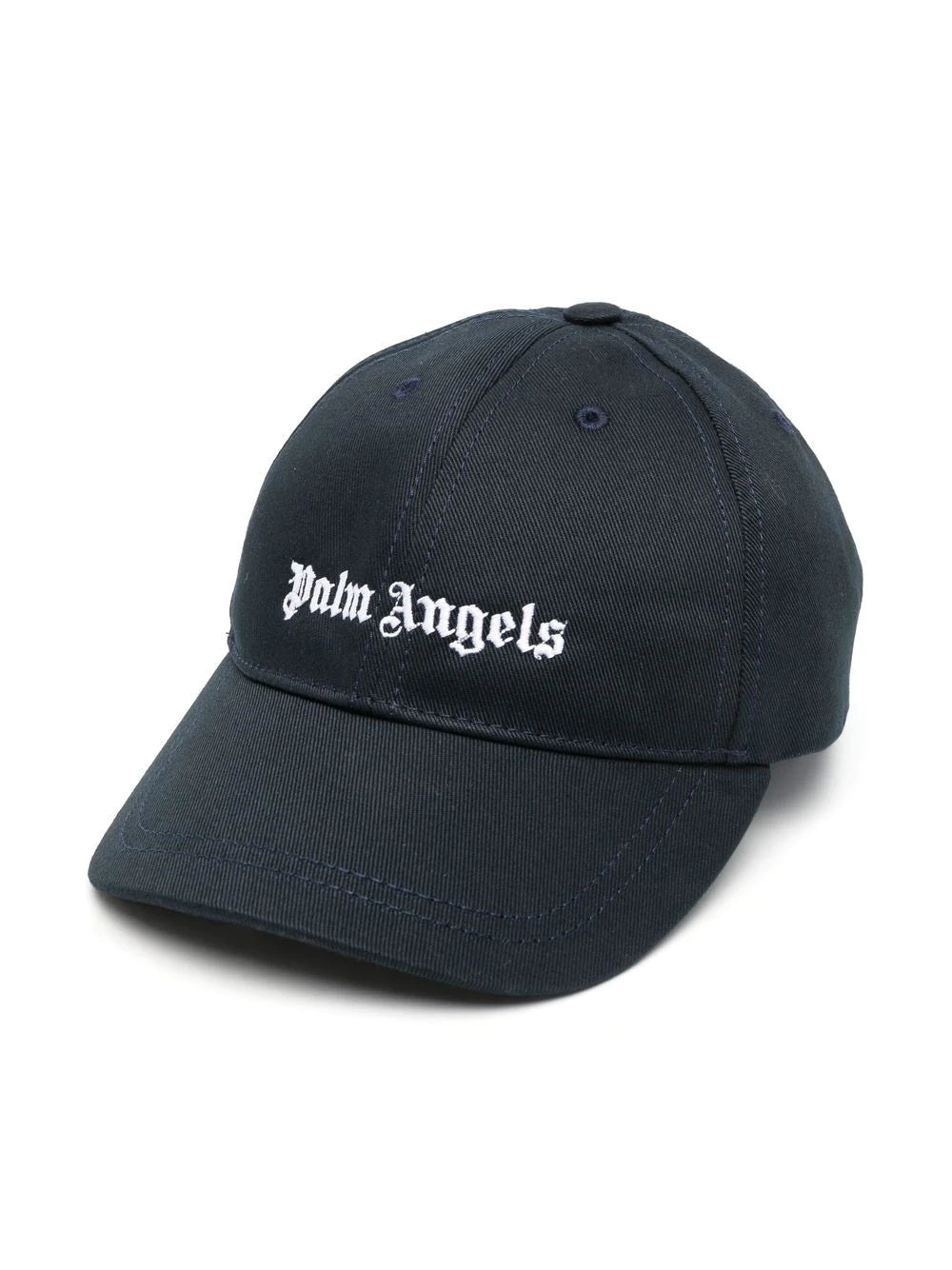 PALM ANGELS KIDS Logo Baseball Cap Navy/White - MAISONDEFASHION.COM