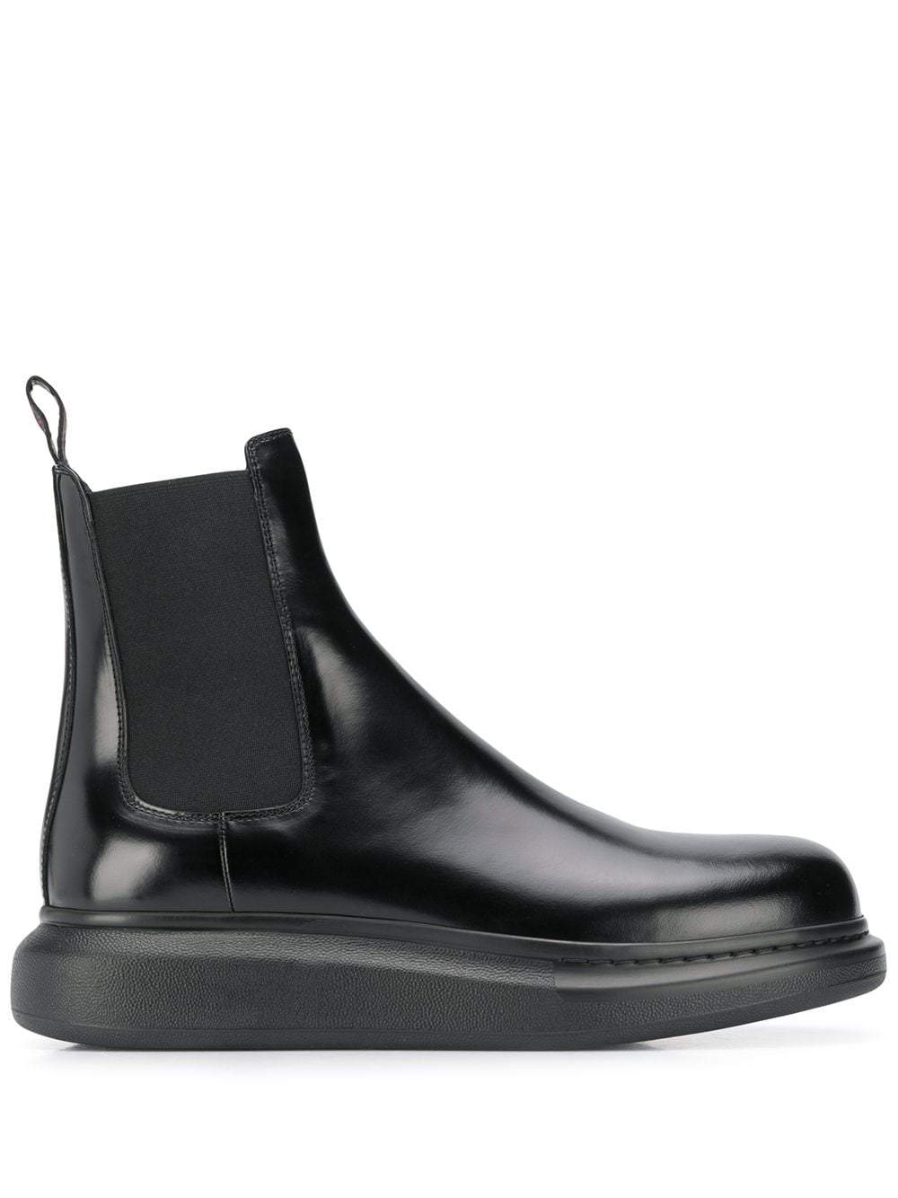 ALEXANDER MCQUEEN Hybrid Chelsea Boots Black - Maison De Fashion 