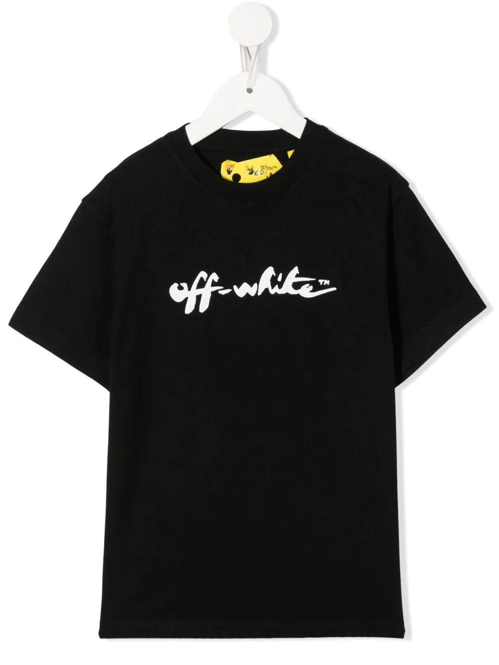 OFF-WHITE KIDS Script Logo Tee Black/White - MAISONDEFASHION.COM