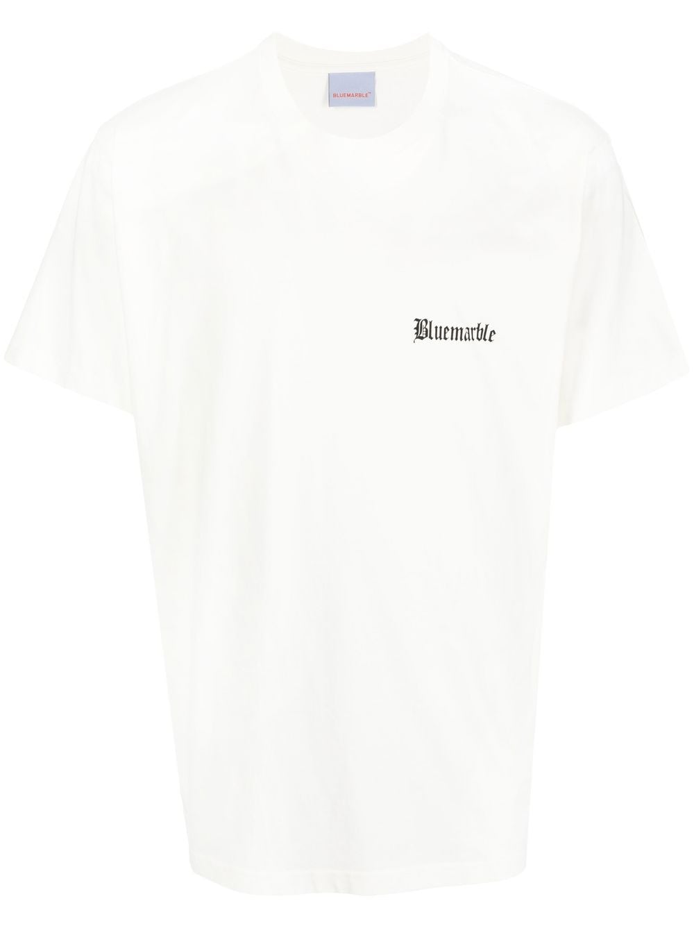 BLUEMARBLE Chest logo-print detail T-shirt White - MAISONDEFASHION.COM