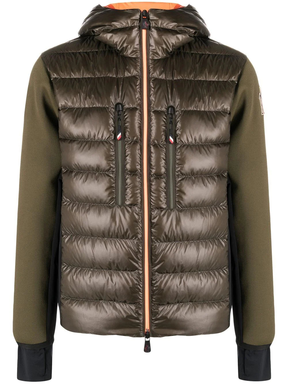 MONCLER GRENOBLE Padded Hoodie Green - MAISONDEFASHION.COM