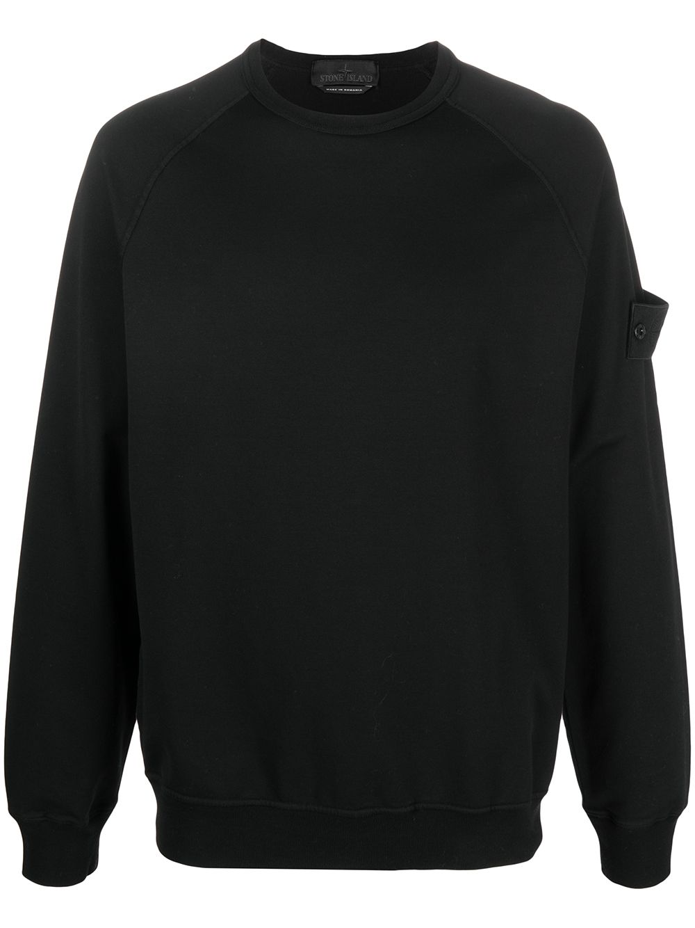 STONE ISLAND Ghost Crewneck Sweatshirt Black - MAISONDEFASHION.COM