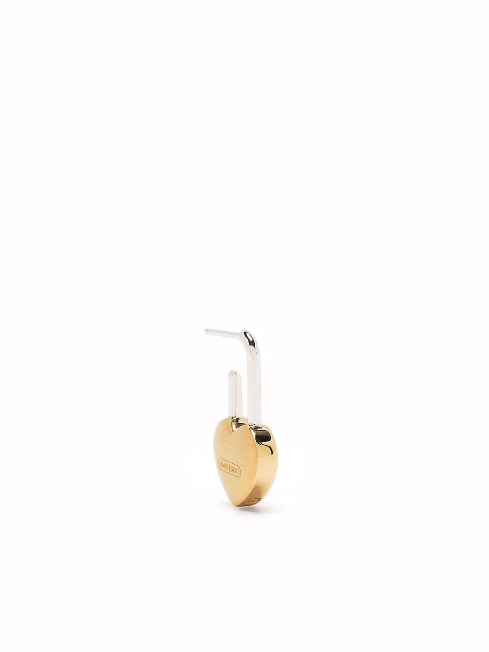 AMBUSH WOMEN Heart padlock earring Gold - MAISONDEFASHION.COM