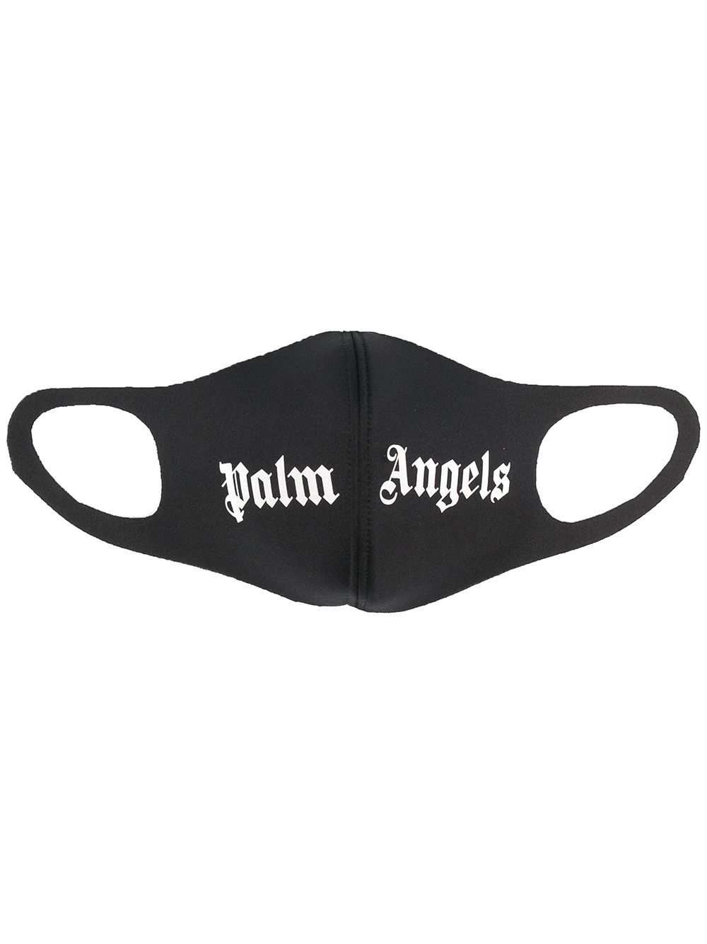 PALM ANGELS Logo Face Mask Black - MAISONDEFASHION.COM