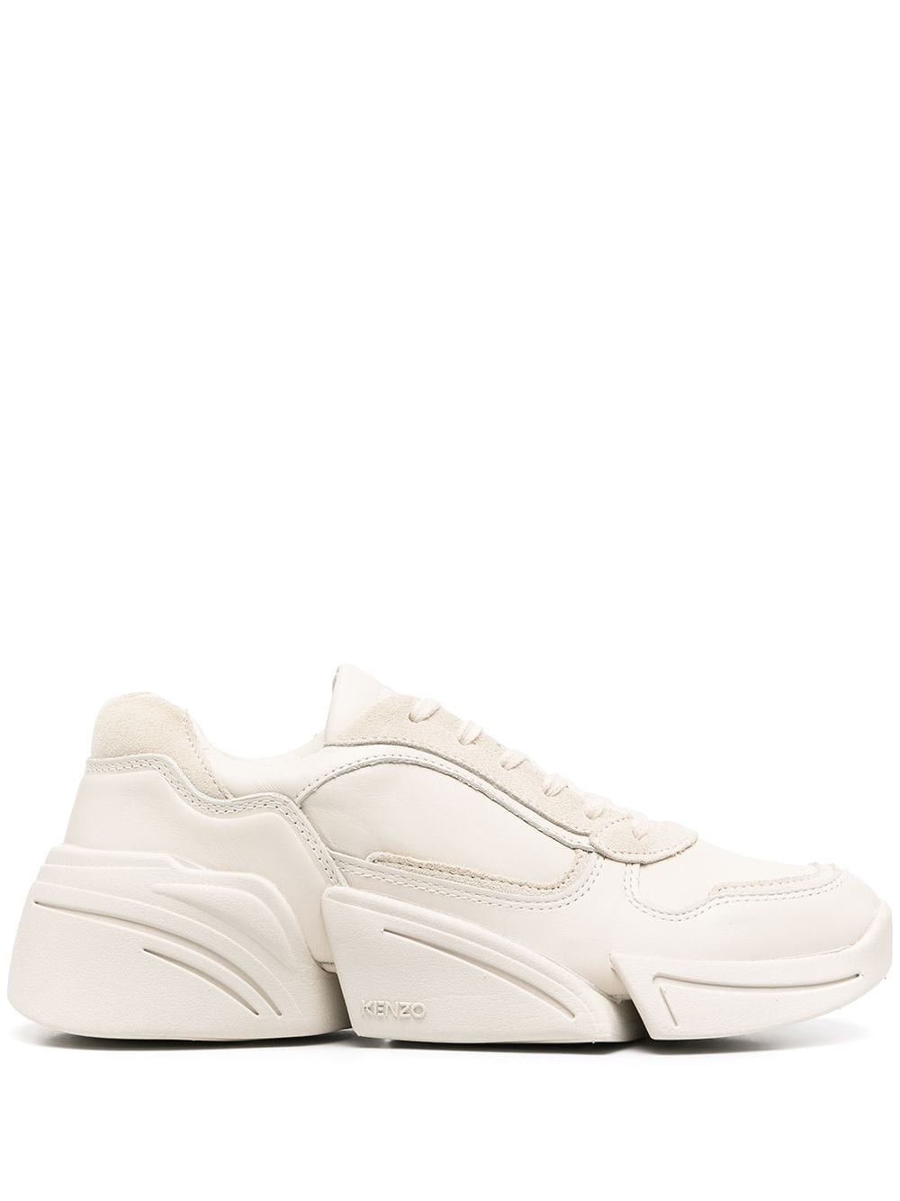 KENZO WOMEN Kross Low Top Sneakers Beige - Maison De Fashion 