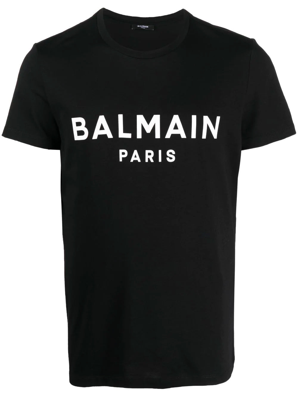 BALMAIN Logo Print T-Shirt Black/White - MAISONDEFASHION.COM