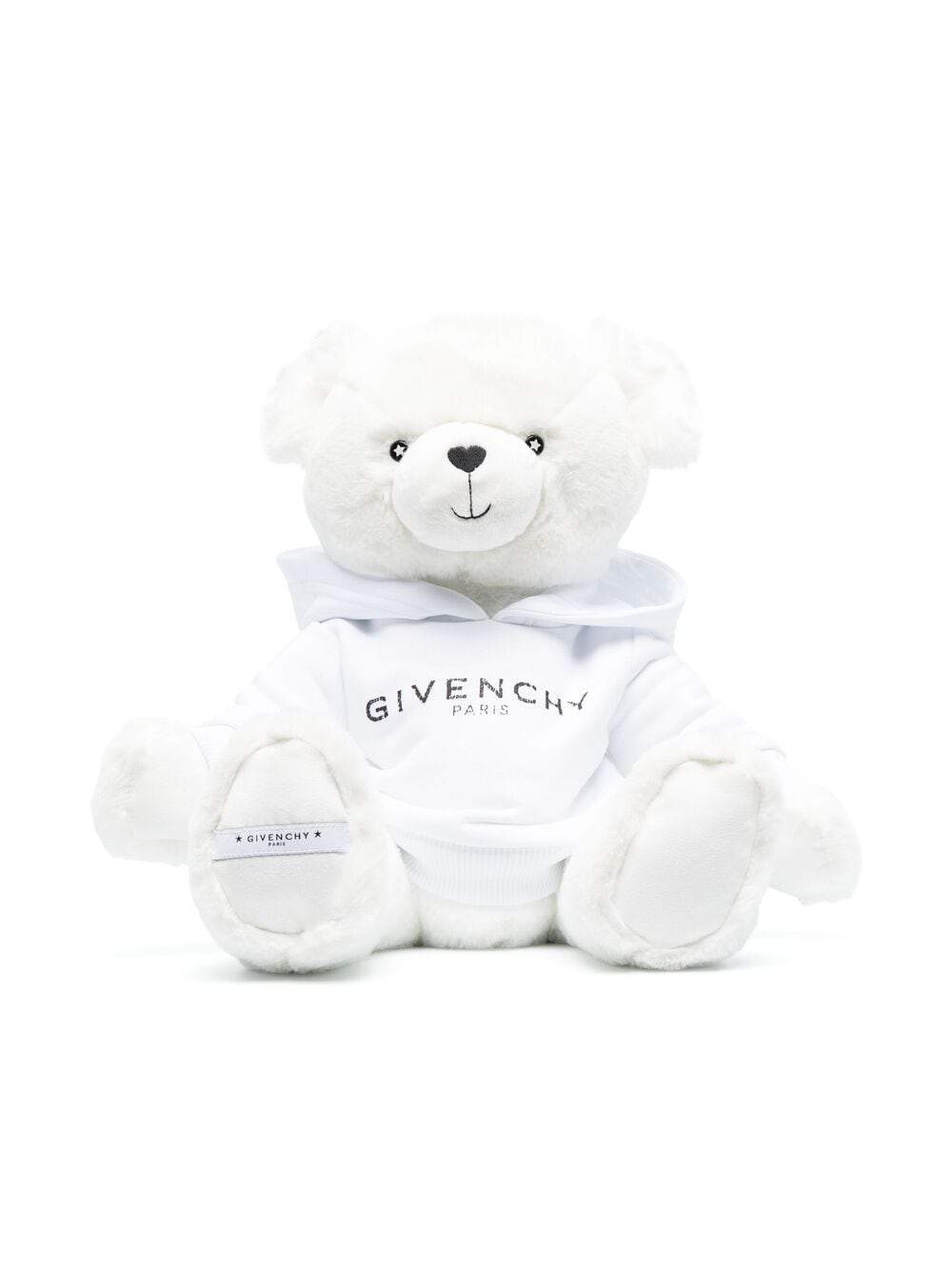 GIVENCHY KIDS Logo embroidered bear soft toy White - MAISONDEFASHION.COM