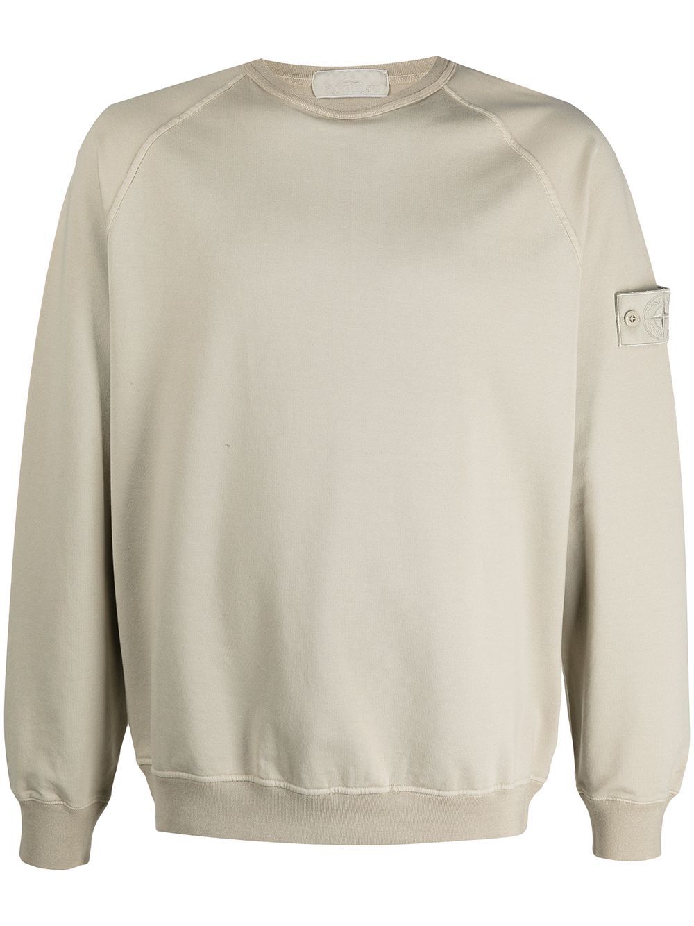 STONE ISLAND Ghost Crewneck Sweatshirt Beige - MAISONDEFASHION.COM