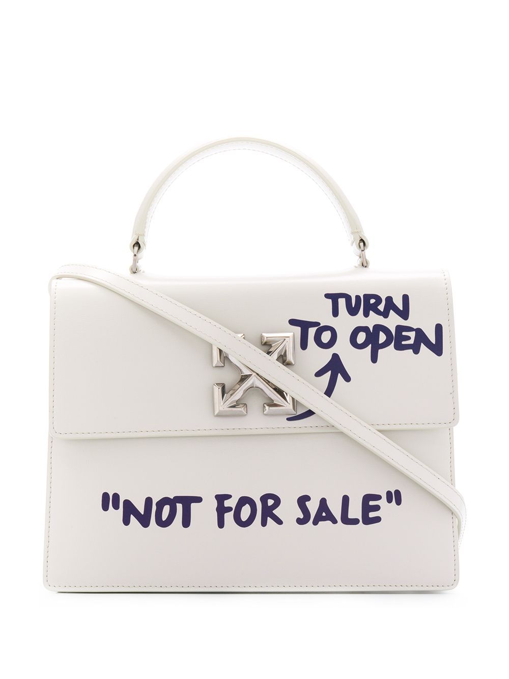 OFF-WHITE Jitney 2.8 Cash Inside Shoulder Bag White/Violet - Maison De Fashion 