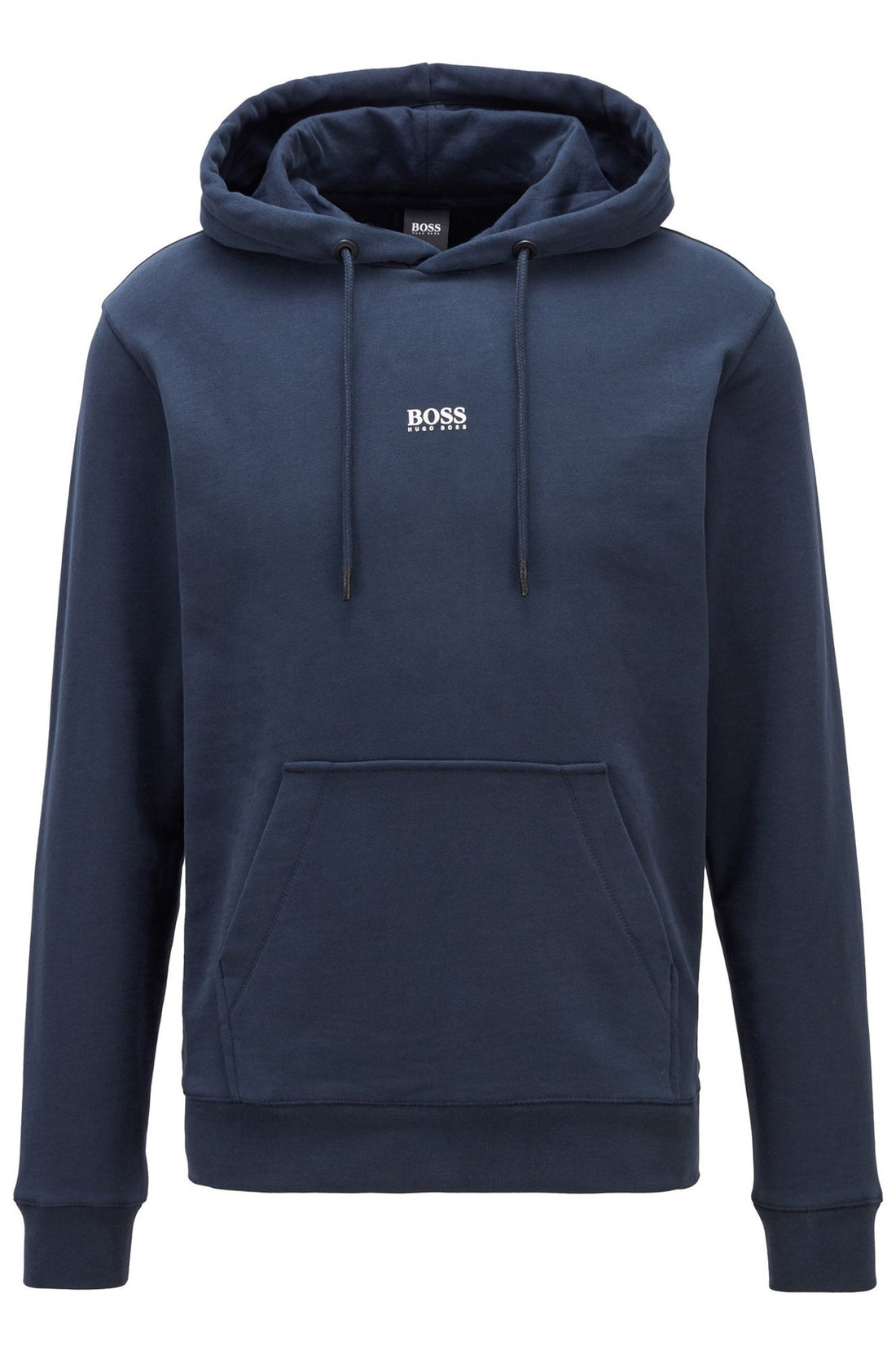 BOSS Logo Hooded Sweatshirt Navy - MAISONDEFASHION.COM