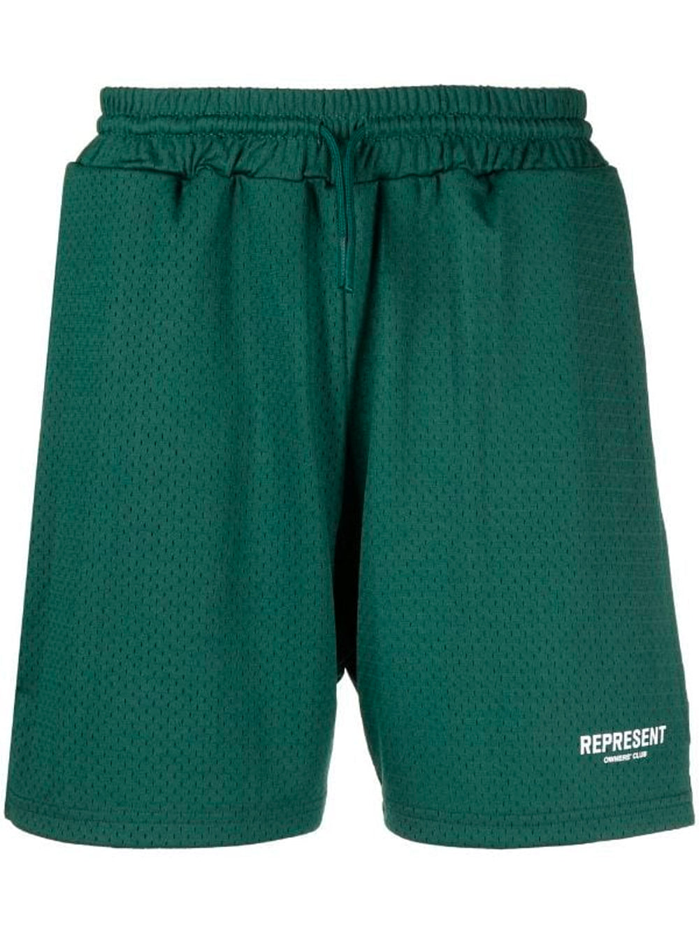 REPRESENT Owners Club Mesh Shorts Racing Green - MAISONDEFASHION.COM