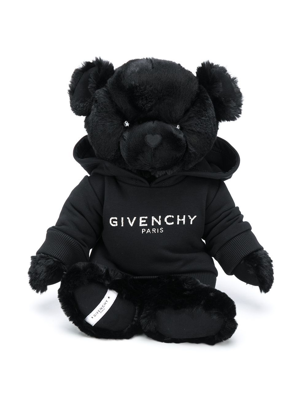 GIVENCHY KIDS Logo Hoodie Teddy Bear Black - Maison De Fashion 