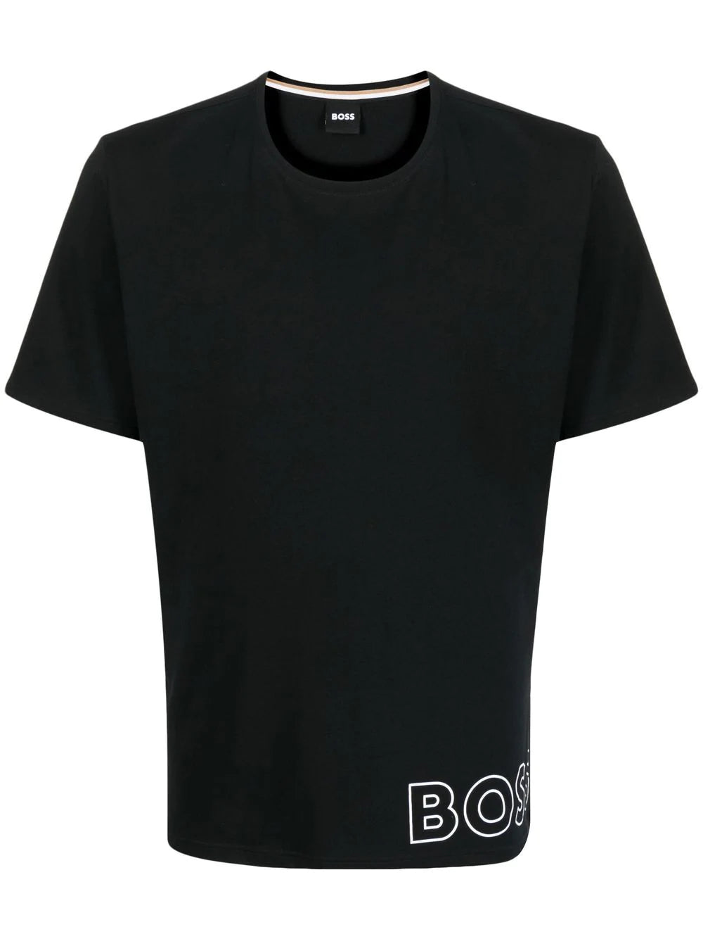 BOSS Identity logo-print T-shirt Black - MAISONDEFASHION.COM