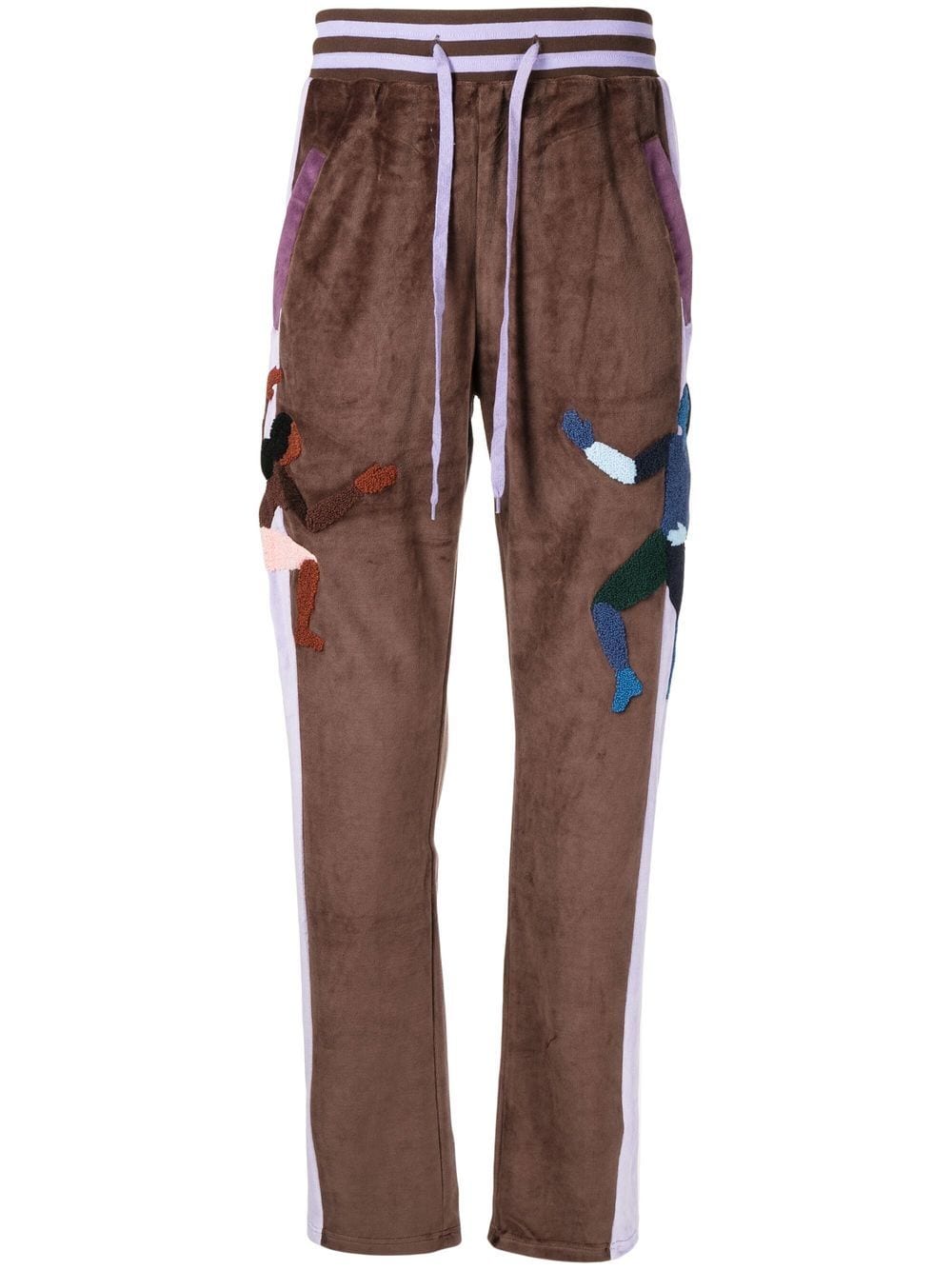 KIDSUPER Colour-block track pants Brown - MAISONDEFASHION.COM