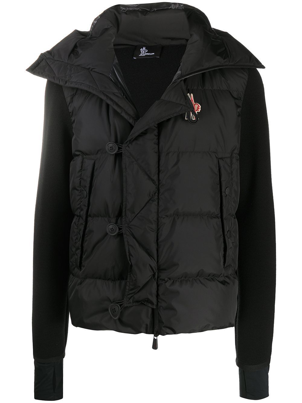 MONCLER GRENOBLE Panelled Padded Jacket Black - Maison De Fashion 