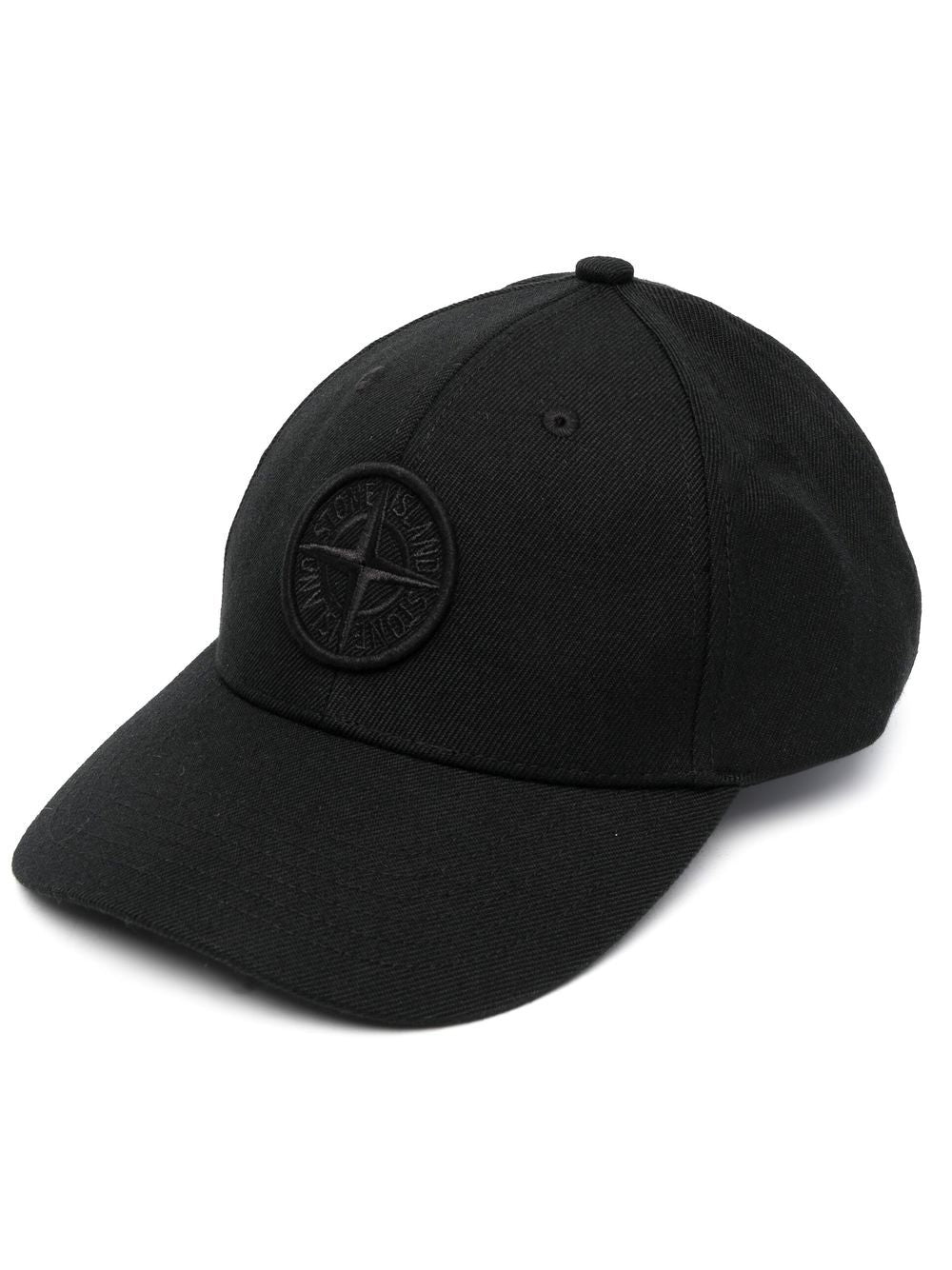 STONE ISLAND Compass-motif baseball cap Black - MAISONDEFASHION.COM