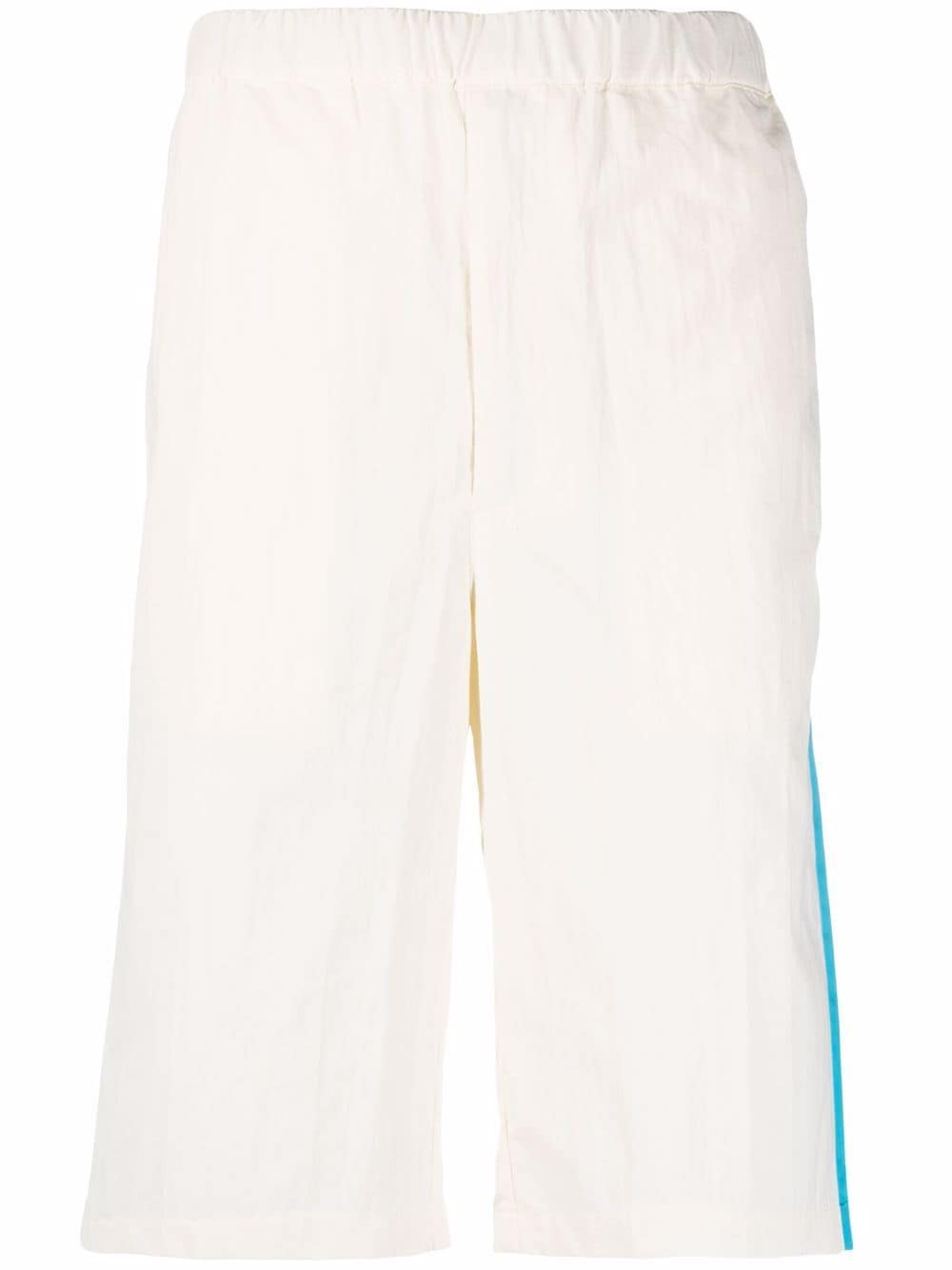 KENZO colour-block panel shorts Cream - MAISONDEFASHION.COM