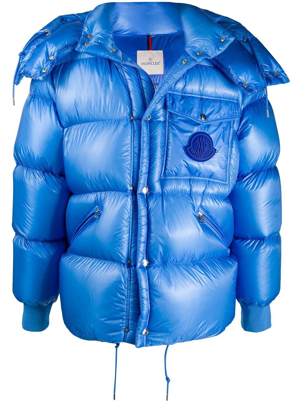 MONCLER Lamentin Hooded Padded Jacket Blue MAISONDEFASHION.COM