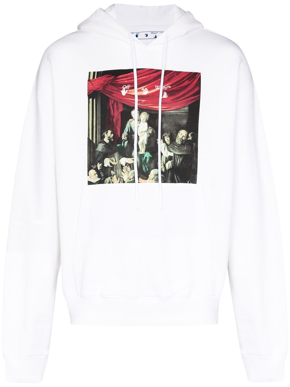 OFF-WHITE caravaggio painting hoodie white - Maison De Fashion 