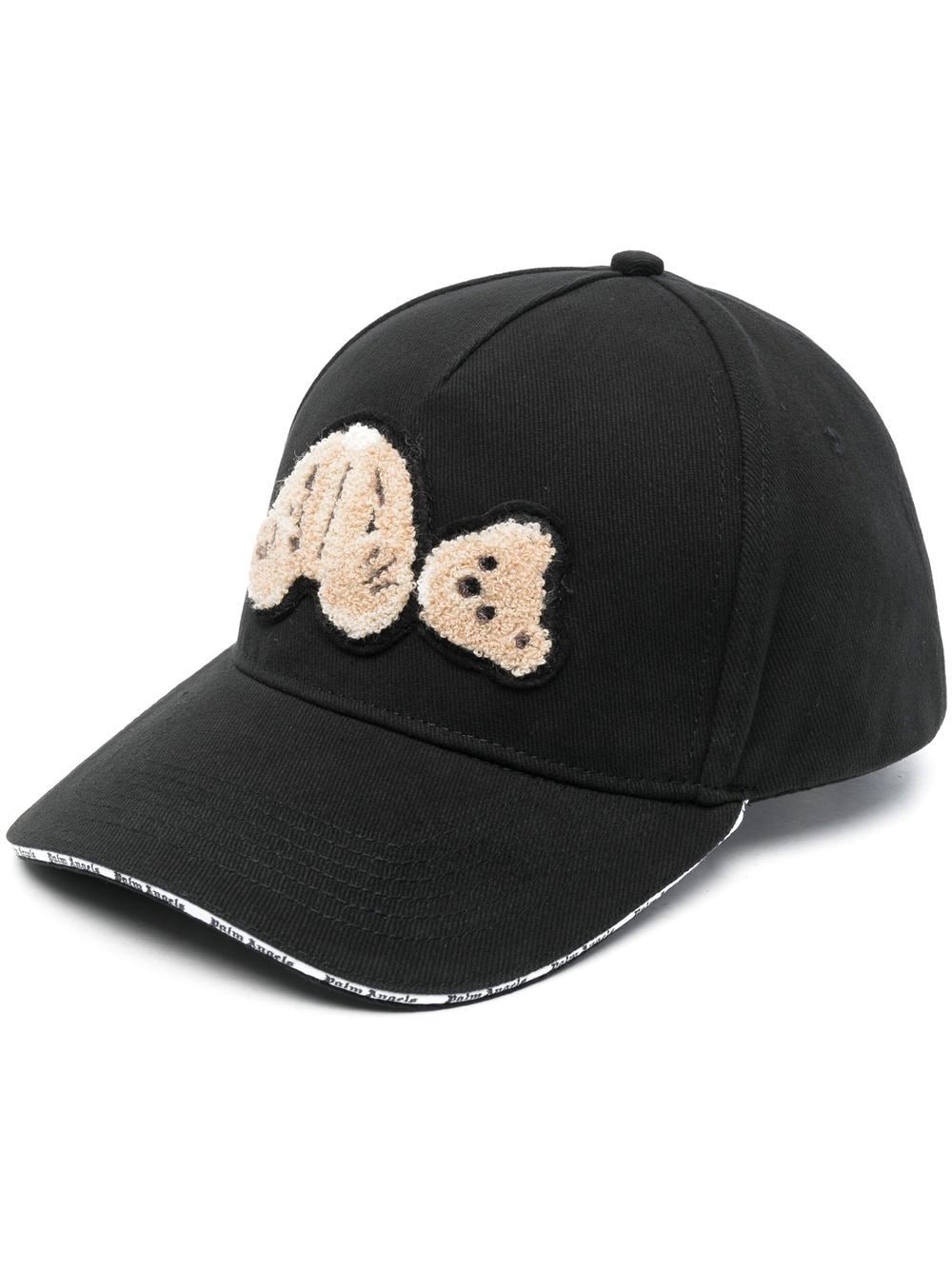 PALM ANGELS WOMEN Bear Cap Black/Brown - MAISONDEFASHION.COM