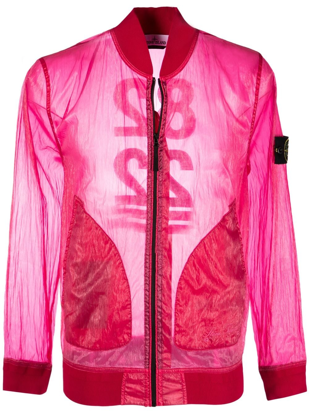 Stone island pink bomber on sale