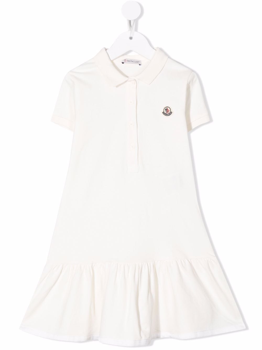 MONCLER KIDS Logo Dress White - MAISONDEFASHION.COM
