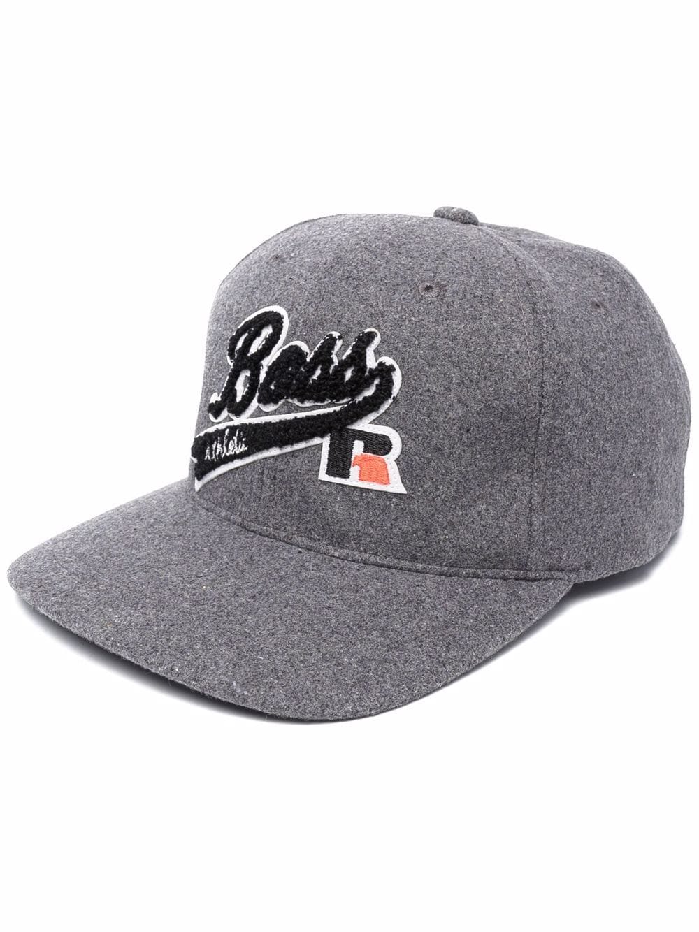 BOSS X RUSSELL ATHLETIC Patch-detail baseball cap Grey - MAISONDEFASHION.COM